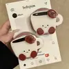 Soporte Magnético para Teléfono Móvil Café Giratorio Lindo Universal Adorno de Escritorio Dibujos Animados Retráctil Chica Bolsa de Aire Ins