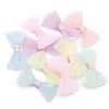 Bolsa de Cintura de Malla de Doble Capa con Puntos Ondulados Lazo Hecho a Mano DIY Pasador para el Cabello Infantil Accesorios para el Cabello Ropa Zapatos Sombrero Bolsa de Material