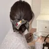 Pañuelo Cuadrado a Cuadros Estilo Coreano Scrunchie para Mujer, Goma para Cola de Caballo Baja, Goma para Moño, Accesorio para el Cabello, Goma a Cuadros