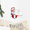 Pegatinas Navideñas de Papá Noel para Nintendo Switch Transfronterizas de Amazon para Dormitorio, Sala de Estar, Etc. Pegatinas de Pared Decorativas para Interruptores