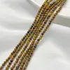 Pedras soltas de granada natural de 2mm, cristal rosa, turmalina, miçangas pequenas para pulseira DIY artesanal, acessórios e materiais para colar, brinco