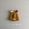 Adorable Conjunto de Gorro y Bufanda de Punto para Niños Bola de Carbón Cálido de Invierno, Gorro Cortavientos para Niños y Niñas
