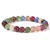 Uma grande variedade de estilos de pulseiras elásticas com contas de 8 mm, simples e versáteis para o uso diário, acessórios unissex, direto do fabricante