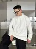 Camiseta Retro Americana Estilo Perezoso Color Sólido Hombro Caído Manga Larga para Hombres y Mujeres Capa Base Pareja Top Casual