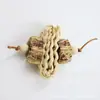 Brinquedo para papagaio carambola palha de milho bucha brinquedo para pássaro bico para rasgar e moer acessórios para gaiola de pássaro