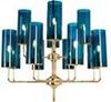 Lustre de vidro de arte nórdica pós-moderna, luz de luxo, sala de estar, iluminação doméstica, personalidade criativa, lâmpadas de luxo
