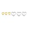 Aleación Transfronteriza Europea y Americana Simple Forma de Corazón Hueco Joyería Cadena Personalizada Versátil Corazón Collar Creativo Accesorios para Ropa