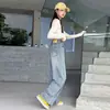 Pantalones de Mezclilla de Pierna Ancha para Niñas Primavera 2026 Estilo Nuevo Pantalones Rectos para Niños para Estudiantes de Secundaria Atuendo de Primavera Pantalones para Niñas Grandes Estilo Primavera y Otoño