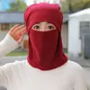 Máscara Quente Forrada com Lã Outono/Inverno Transfronteiriça para Esportes ao Ar Livre, Touca de Lã, Protetor de Pescoço, Máscara de Ciclismo Integrada
