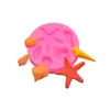 Molde de bolo DIY concha estrela-do-mar molde de silicone silicone líquido molde de bolo de fondant L008