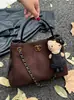 Bolso Bandolera de Gran Capacidad Bolso Cubo Escarchado para Mujer 2025 Nuevo Cadena Pequeña Fragancia Transfronterizo Elegante Bolso de Hombro Individual Cruzado