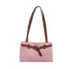 Outono 2026 Nova Bolsa de Mão/Ombro Elegante Cor Sólida Simples Tendência Estilo Coreano Design de Nicho Bolsa de Ombro/Axila
