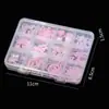 Adornos para Uñas de Lazo Caliente Transfronterizos Perla de Resina Flor de Cinco Pétalos Amor Set de 12 Cajas para Uñas DIY