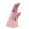 Cuchillo de cerámica para frutas al por mayor juego de tres piezas Tabla de cortar color caramelo nórdico juego de tres piezas Traje de cuchillos de frutas para cocina