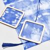 Colgante tie-dye traje con tinte azul jardín de infantes padre-hijo manualidad batik lienzo en blanco manualidades DIY paquete de materiales de pigmento tie-dye