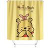 Explosões transfronteiriças série Ursinho Pooh impressão digital poliéster à prova d'água à prova de mofo cortina de chuveiro conjunto de quatro peças vendas diretas de fábrica