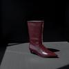Comércio exterior Retro Pontudo Botas de salto fino Botas de salto único femininas Outono e inverno Nova chegada 2024 Nova chegada Botas de salto médio da moda All-match