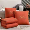 Colcha-Almohada Engrosada de Doble Uso para Siesta en la Oficina, Colcha de Aire Acondicionado, Cojín de Coche, Almohada Plegable para Sofá, Colcha Refrescante de Verano