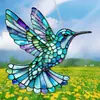 Adorno colgante de pájaro acrílico de gran venta transfronteriza para sala de estar y jardín, decoración colgante para escenas navideñas