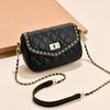 Bolsa Pu Feminina 2025 Nova Outono e Inverno Bolsa Pequena Quadrada Moda Simples Ombro Único Transversal Bolsa Feminina de Mão de Alta Qualidade