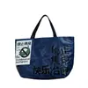 Bolsa Tejida de Mano, Bolsa de Compras Extra Grande, Impresión de Logo, Bolsa Tote para Eventos Promocionales, Bolsa de Regalo Impermeable de Mano
