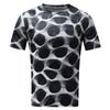 Camiseta de cuello redondo con estampado digital 3D en espiral para hombre, de AliExpress, de verano, estilo urbano, moderna.