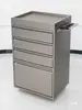 Carro de Herramientas para Salón de Belleza Gabinete de Almacenamiento Móvil con Cajones Gabinete de Herramientas para Barbería Peluquería Acero Inoxidable