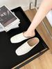 Tan Suaves que es Increíble ~ Mocasines Planos de Cuero Suave de Moda con Puntera Cuadrada para Mujer