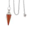 Colgante de cristal natural hexagonal con forma de columna, colgante de balanceo, doble uso, estilo retro de corte europeo y americano, joyería, nuevo producto transfronterizo