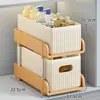 Estante de Almacenamiento Debajo del Fregadero Lavabo de Baño Estante Deslizante Gabinete de Cocina Caja de Almacenamiento Interna por Niveles
