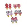 Acessórios de Arte para Unhas Gato de Espinheiro-Alvar Caramelizado Desenho Animado Morango Fofo 3D Brincos de Resina Strass Grampo de Cabelo Acessórios DIY