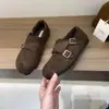 Moda Retro Versátil Gamuza 2026 Nuevos Zapatos de Algodón Cálido de Felpa para Otoño e Invierno