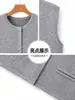 Otoño 2026 Nuevo Chaleco de Punto sin Mangas con Cuello Redondo Chaqueta Cárdigan Estilo Corto Ropa para Mamá Mujer