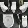 Exportado al Sudeste Asiático y Asia Central, Inodoro de Baño de una Pieza con Desagüe Trasero, Inodoro de Descarga Horizontal con Desagüe al Piso de Comercio Exterior