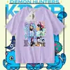 Kpop Hunter Bruxa Grupo Periférico Rumi Mirazoi Manga Curta Masculino e Feminino Verão Novo Casual Camiseta Roupas