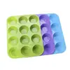 Molde redondo de silicona para pastel DIY postre de mousse repostería maffin herramienta de molde para hornear silicona