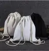 Bolsa de lona blanca bolsa de mano entrenamiento academia de repaso bolsa de mano en blanco personalizada bolsa de tela diy estudiante sentido de último año