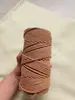 Fio de Algodão Cardado Colorido 4mm Feito à Mão para Tiktok, Pacote com 1 Rolo, Recomendado por Influenciadores para Tecelagem Artesanal, Fio de Algodão Fino