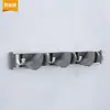 Gancho de Aluminio Espacial Tipo B Estante para Mopas Estante para Escobas Estante de Almacenamiento Colgante de Pared para Baño Estante para Balcón