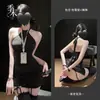 Atração Semi-Doce Sem Lavagem Esterilização Desejo Puro Gola Halter Sexy Slim Fit Quente Sedutor Casal Provocando Sem Remoção Bodycon Slim Fit