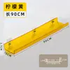 Estantería de pared acrílica en forma de U, transparente, sin perforaciones, con división de una palabra