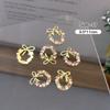 Arte de Uñas Decoración Navideña Aleación Joyería para Uñas Lazo Nueva Decoración de Diamantes de Aleación Accesorios de Perlas Estereoscópicas Joyería