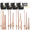 Movimiento de reloj silencioso DIY en stock transfronterizo, eje largo, segundero continuo, movimiento para reloj de pared, 4 tipos de manecillas de madera de nogal, movimiento de reloj