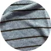 Tejido de Cachemira Cepillada de Rayas Finas Rayas Horizontales Estrechas Camiseta Interior de Algodón Multicolor Otoño e Invierno Tops de Manga Larga para Hombre y Mujer Jersey