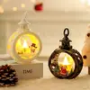 Regalo de Navidad Pequeño Regalo para Niños Luz Nocturna Nochebuena Ventana Bola de Cristal Atmósfera Adorno de Escritorio Decoraciones