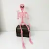Halloween esqueleto simulación plástico esqueleto humano esqueleto decoración colgante accesorios esqueleto puede estar de pie articulación móvil