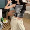Camisola de punto de las Spice Girls de verano con base ajustada, pantalón corto, espalda hermosa, prenda exterior, top sexy sin espalda para mujer
