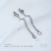 Acero de Titanio Antidesvanecimiento Superficie Lisa Forma de Corazón Estrella de Cinco Puntas Ovalada Gota de Agua Cierre de Langosta Cadena de Extensión Accesorios de Joyería Hechos a Mano para Bricolaje