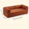 Sofá-cama de tecido dobrável e removível, lavável, de uso duplo, compactado a vácuo, para a sala de estar, modular, adequado para dormir e relaxar, sofá reto Teddy