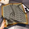Pañuelo Delgado de Seda de 70 cm con Estampado de Poni, Pañuelo para Mujer, Accesorio para Camisa, Pañuelo para el Cuello, Pañuelo Cuadrado Pequeño, Chal de Alta Gama